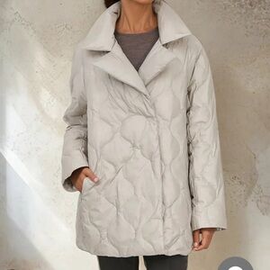 Women's Cream Puffer Jacket